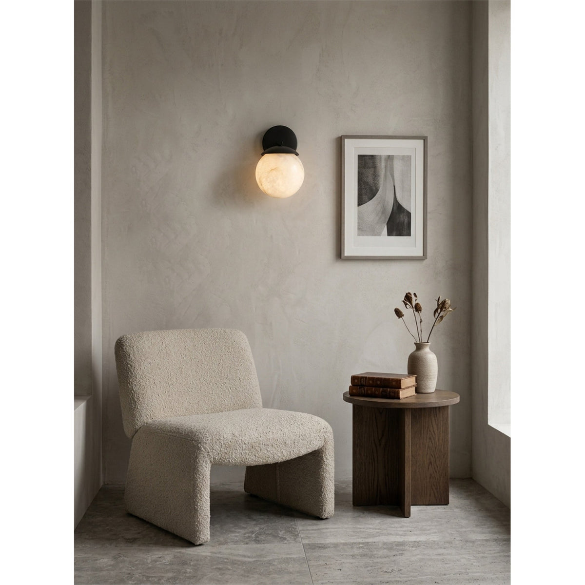 Lark Julep Alabaster Wall Sconce