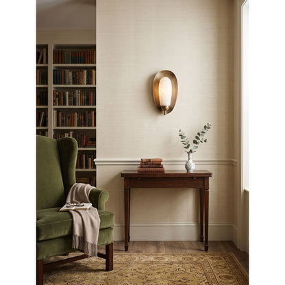 Laurel Blossom Alabaster Wall Sconce