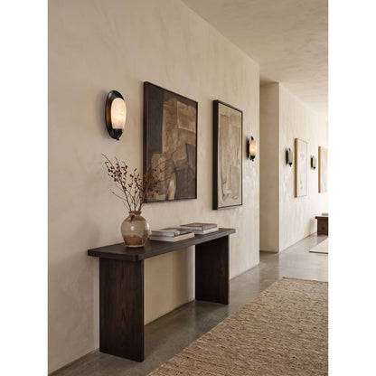 Laurel Blossom Alabaster Wall Sconce