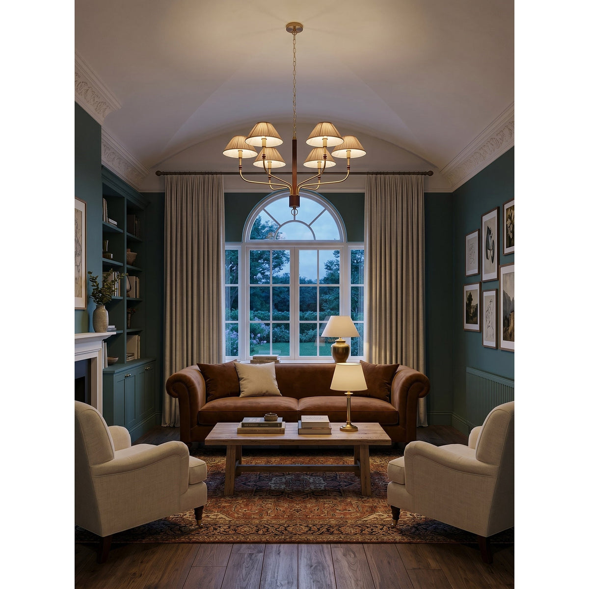 Laurent Pleated Chandelier
