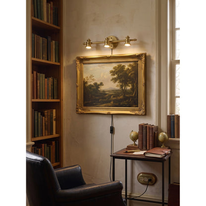 Halophane Brass Plug-in Wall Sconce