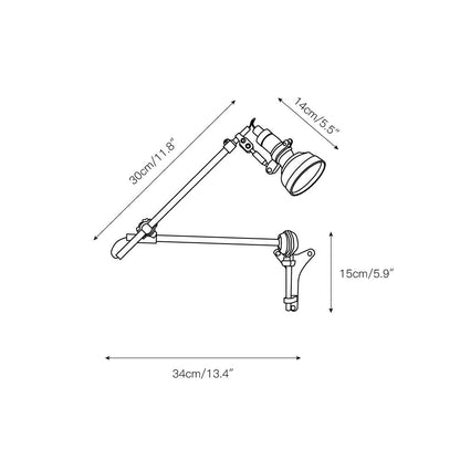 Ralph Rocker Arm Sconce