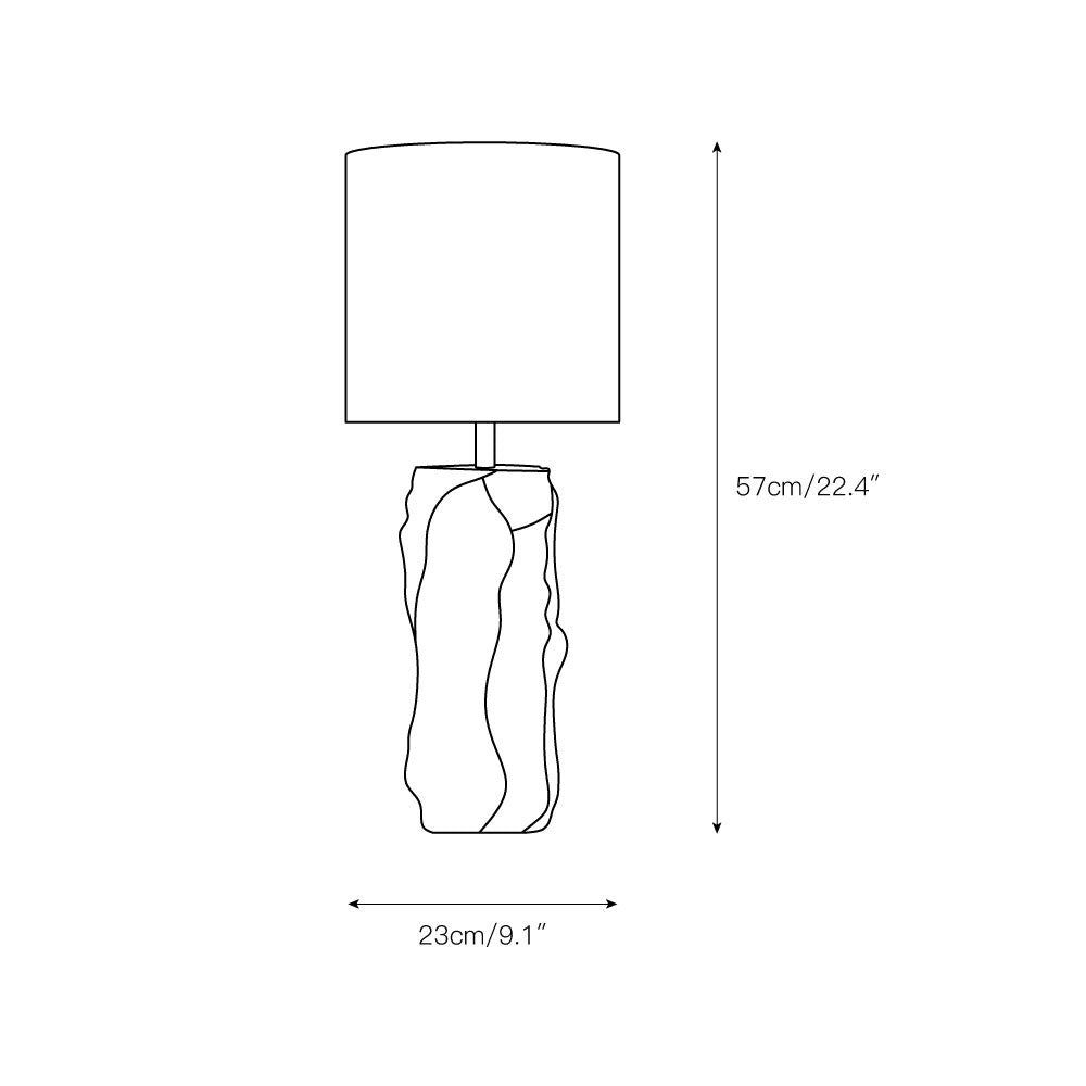 Raw Marble Table Lamp
