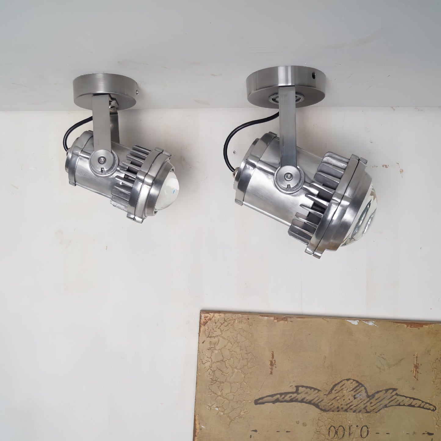 Retro Industrial Aluminum Spotlight