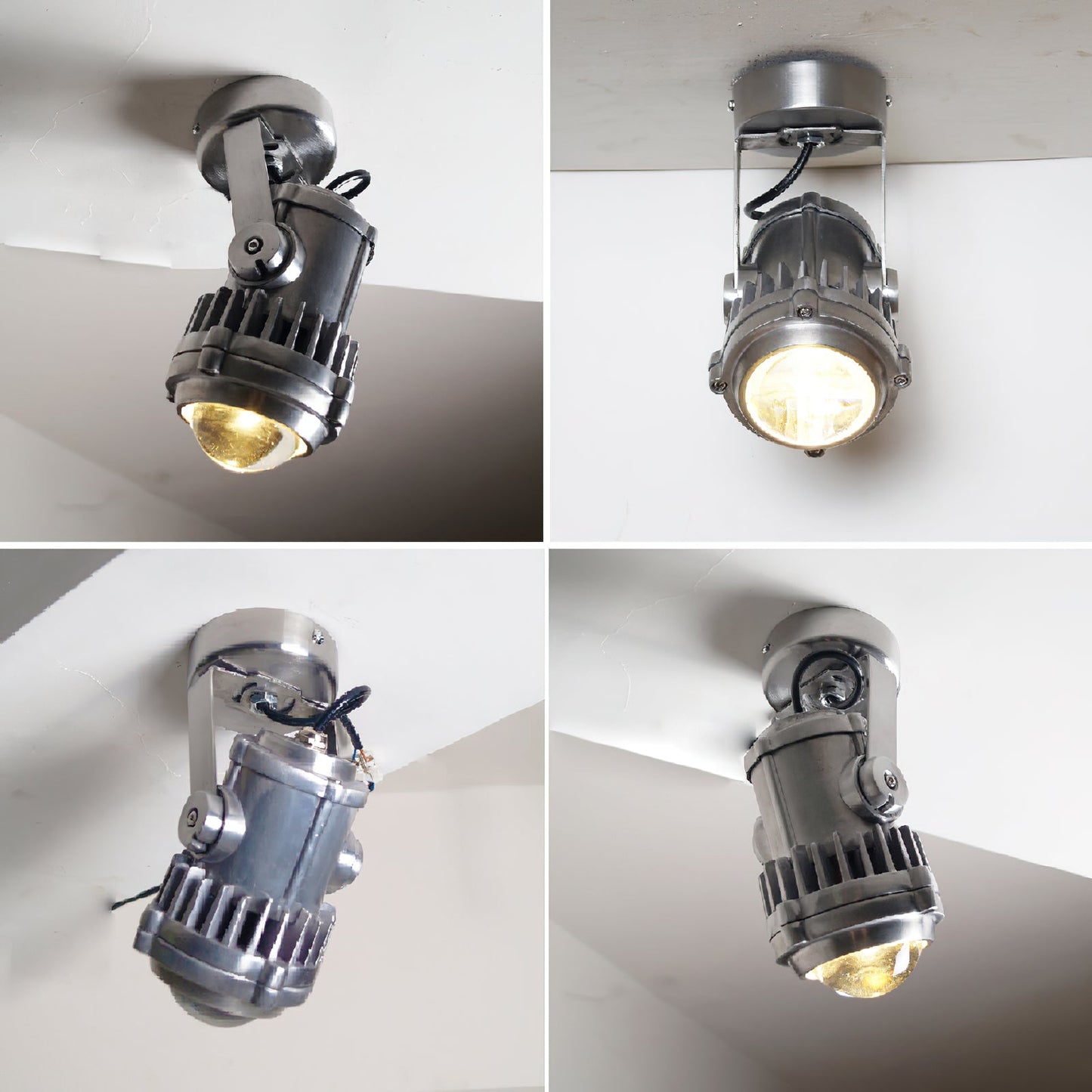 Retro Industrial Aluminum Spotlight