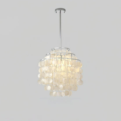 Round Shell Chandelier B