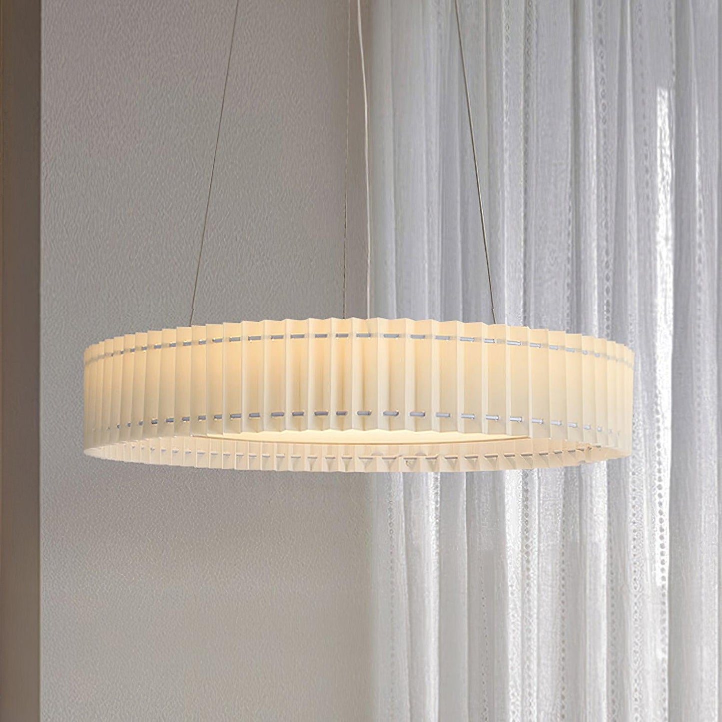 Round Pleated Pendant Lamp