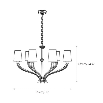 River Reed Chandelier