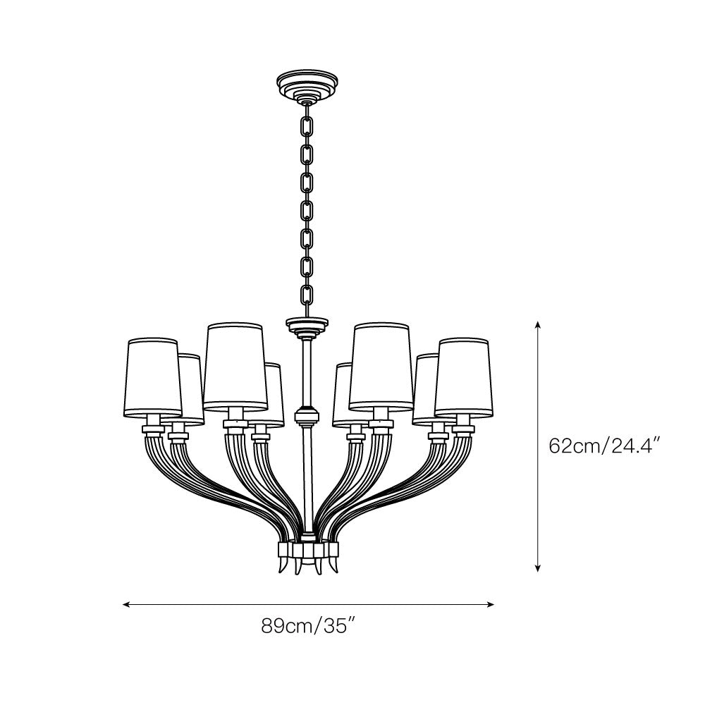 River Reed Chandelier