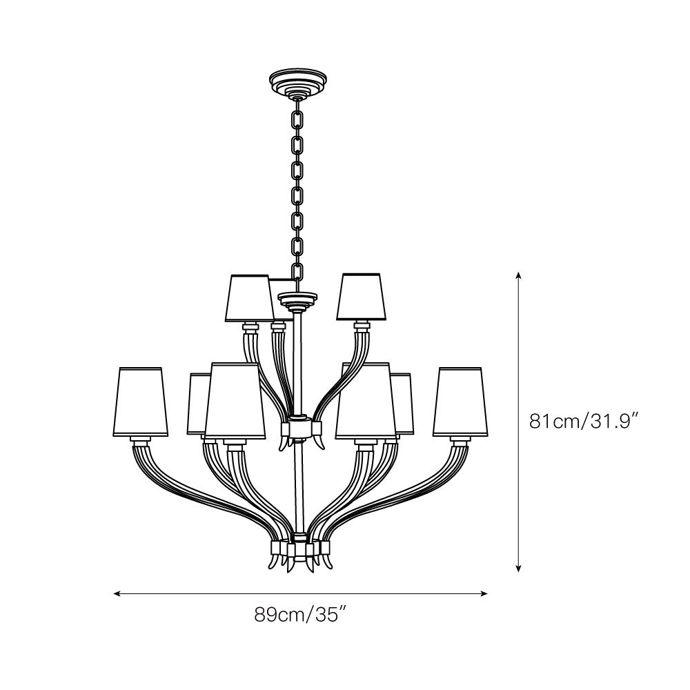 River Reed Chandelier