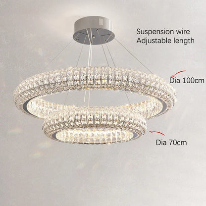 Bacci Crystal Modern Chandelier