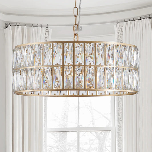 Bacci Crystal Drum Chandelier