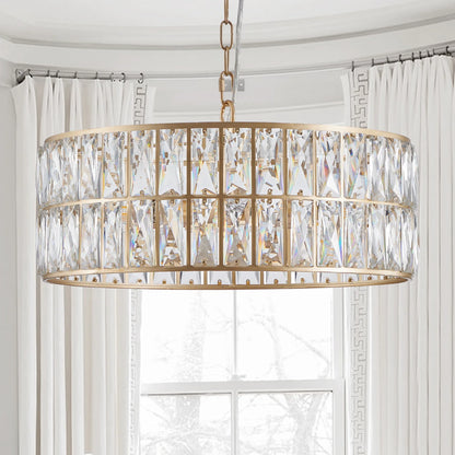Bacci Crystal Drum Chandelier