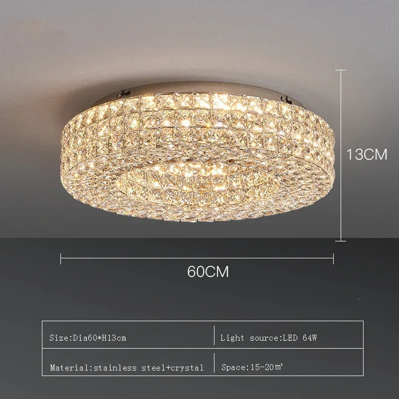 Bacci Crystal Ceiling Light Fixture