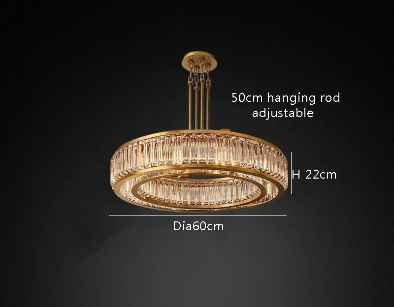 Romano Crystal Modern Chandelier