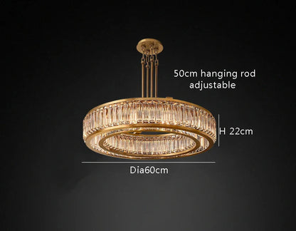 Romano Crystal Modern Chandelier