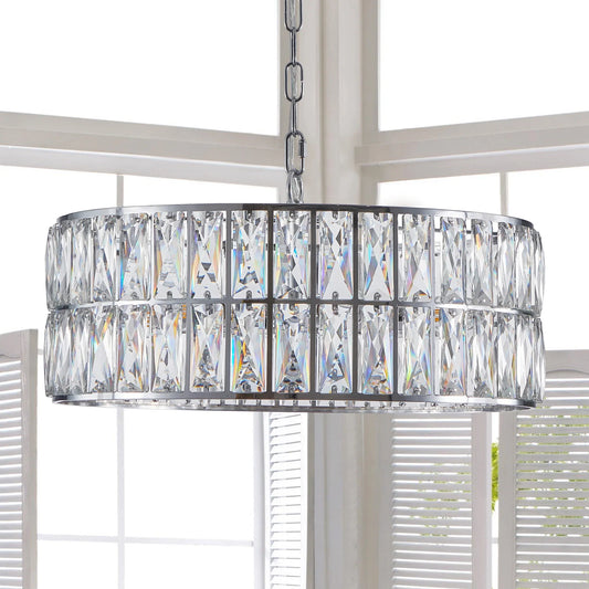 Bacci Crystal Drum Chandelier