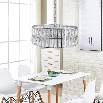 Bacci Crystal Drum Chandelier