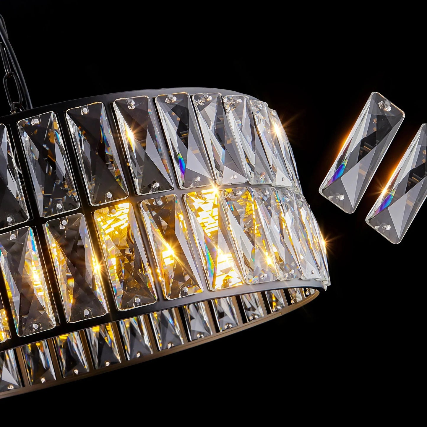 Bacci Crystal Drum Chandelier