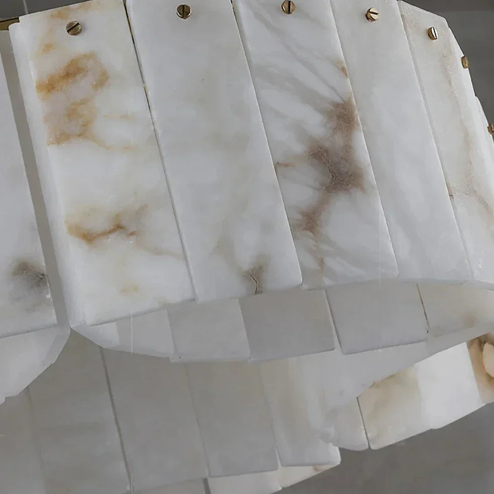 Milton Natural Marble Flush Mount