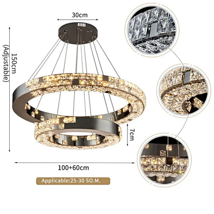 Bacci Ring Modern Chandelier