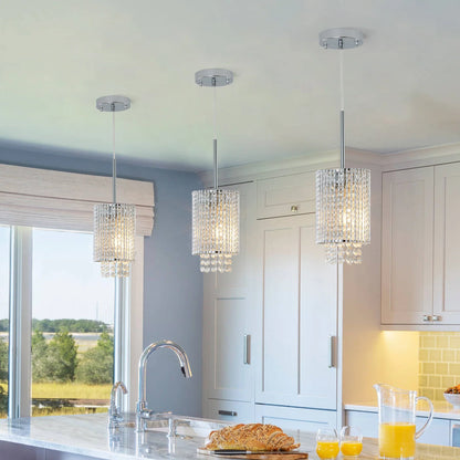Alleri Crystal Pendant Lights, Set Of 3