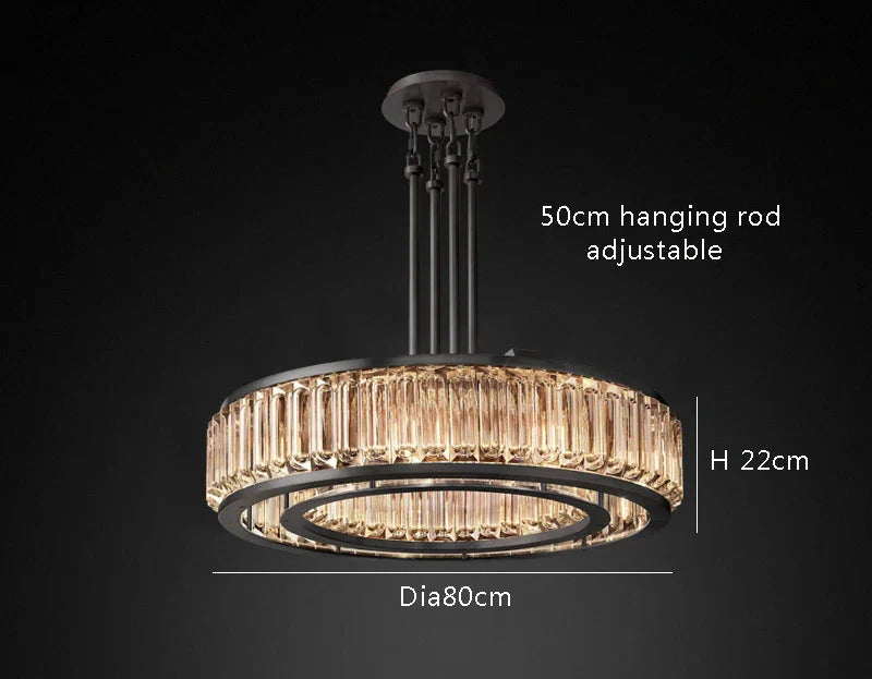 Romano Crystal Modern Chandelier