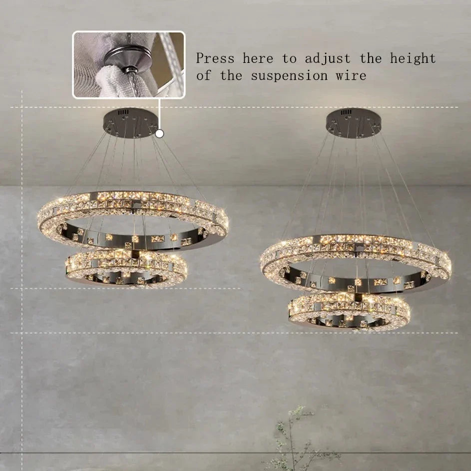 Bacci Ring Modern Chandelier
