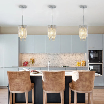 Alleri Crystal Pendant Lights, Set Of 3