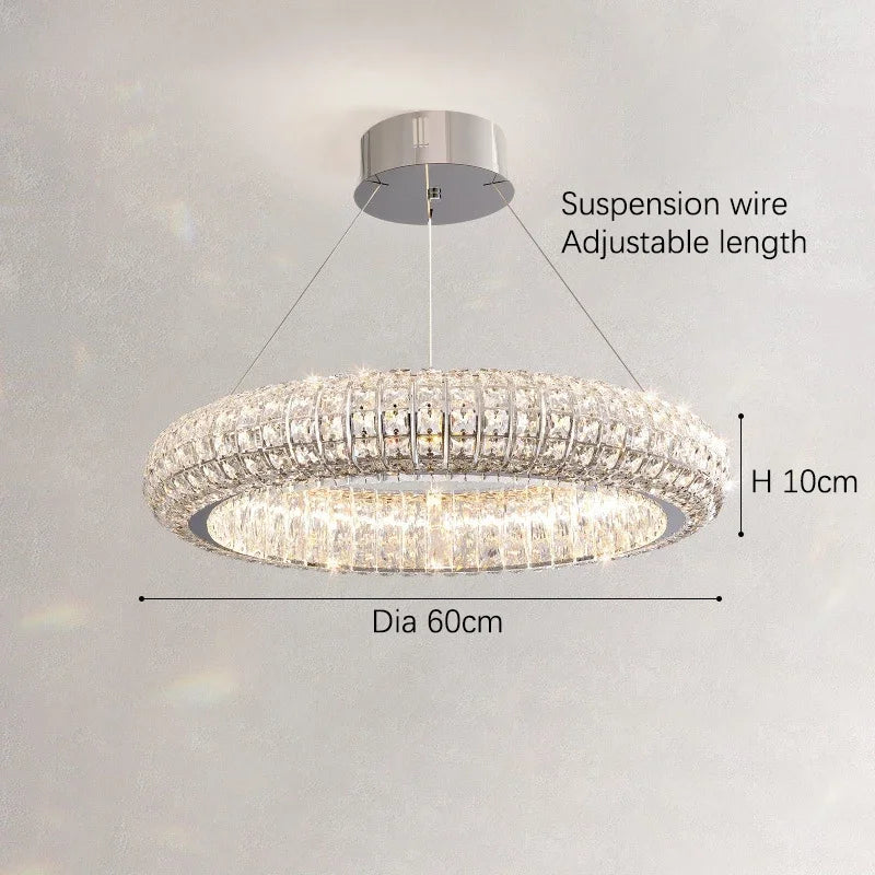Bacci Crystal Modern Chandelier