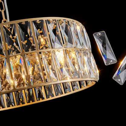 Bacci Crystal Drum Chandelier