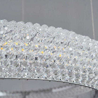 Bergamo 3-Ring Crystal Chandelier