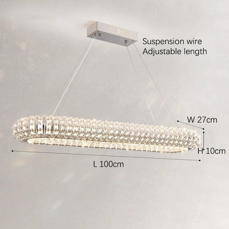 Bacci Crystal Modern Chandelier