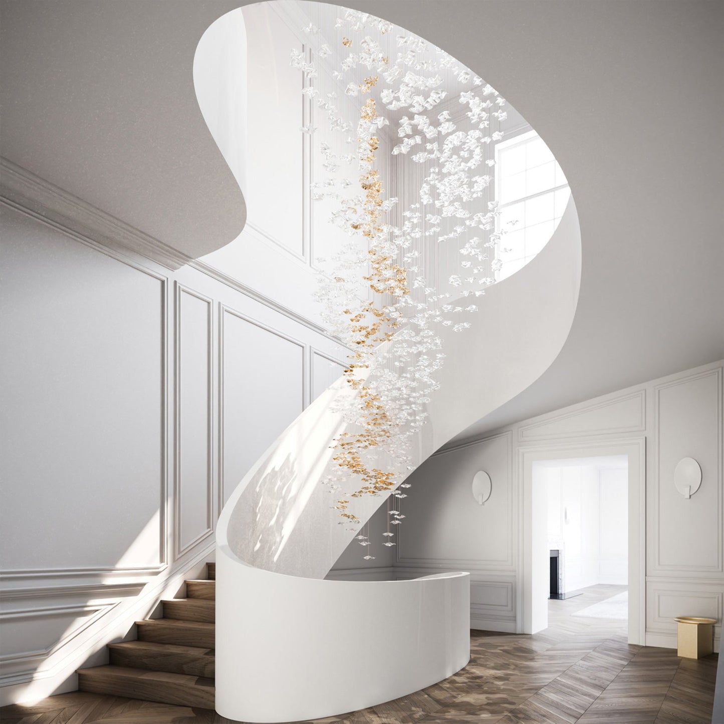 Tidal Art Glass Chandelier