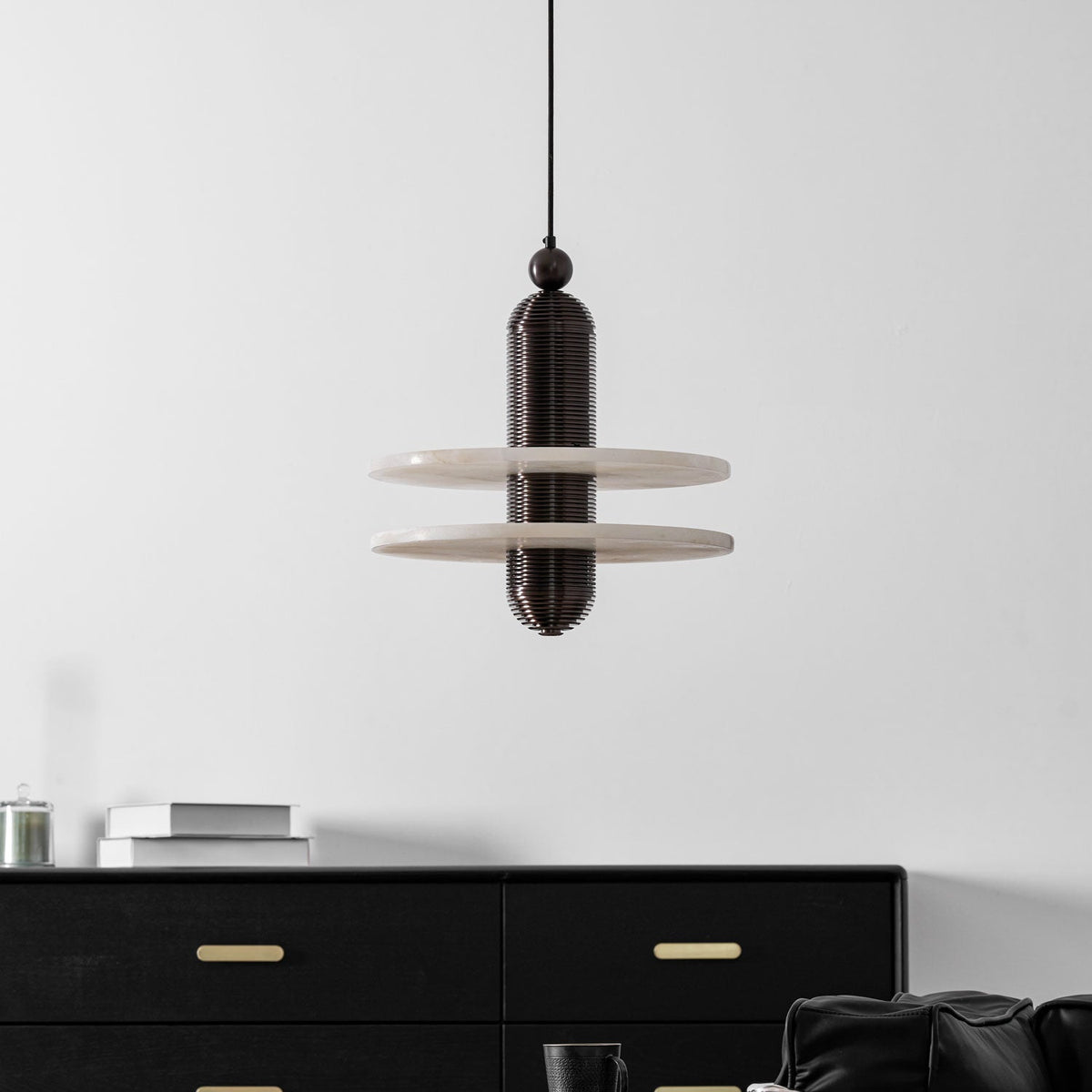 Alabaster Comet Pendant Lamp