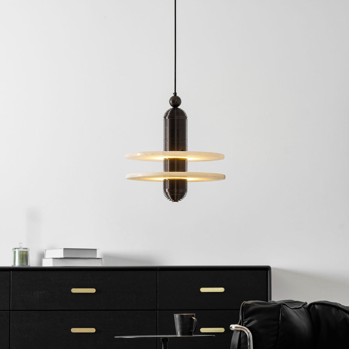 Alabaster Comet Pendant Lamp