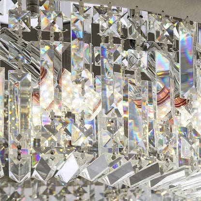 Specchio Flush Mount Crystal Ceiling Fixture