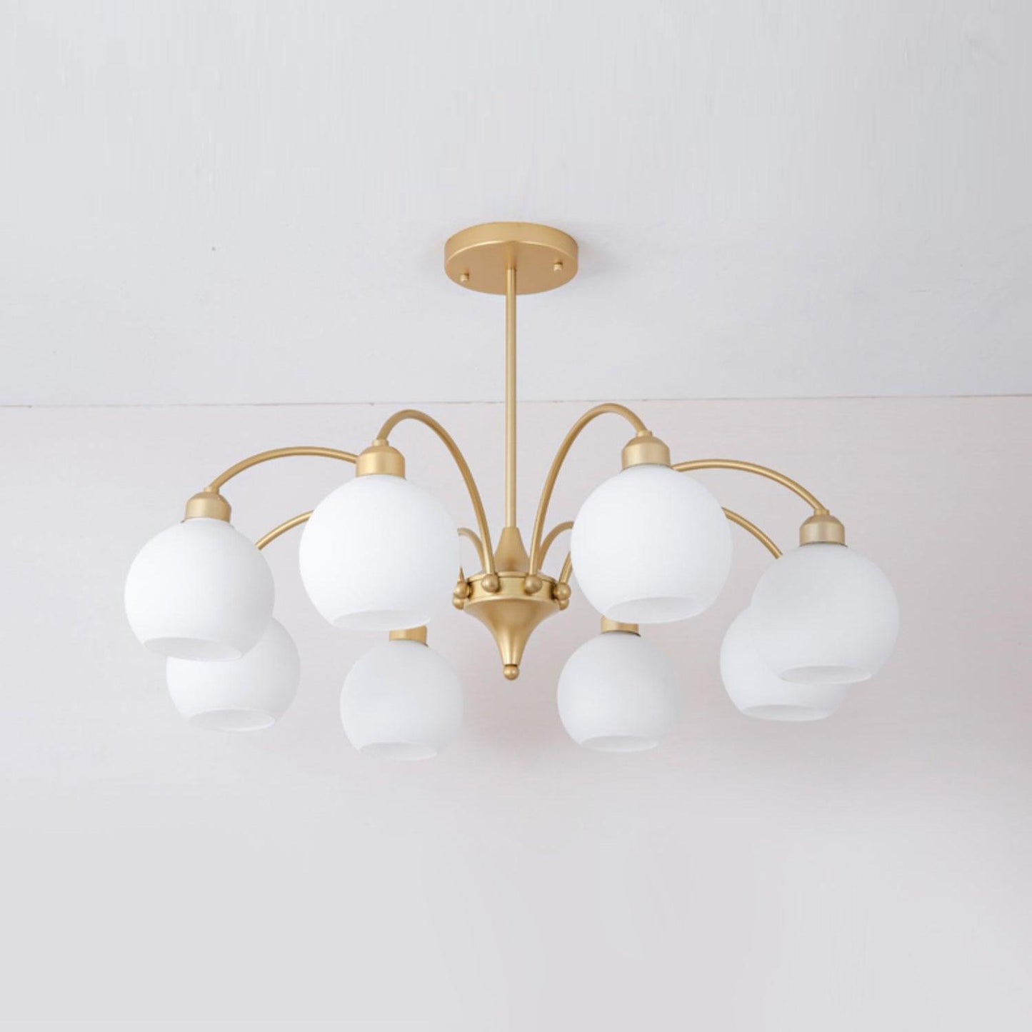 Sculptural Glass Chandelier