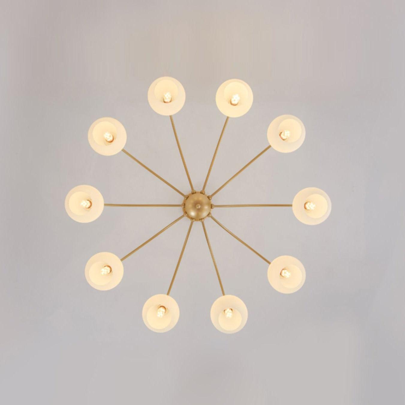 Sculptural Glass Chandelier