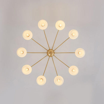 Sculptural Glass Chandelier