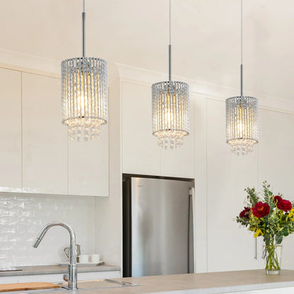 Alleri Crystal Pendant Lights, Set Of 3