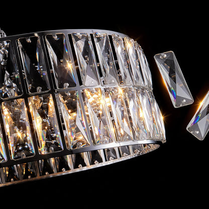 Bacci Crystal Drum Chandelier