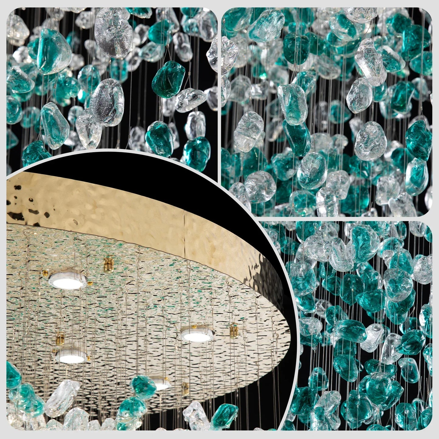 Crystal Pendant Foyer Chandelier
