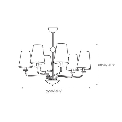 Siena Fabric Chandelier