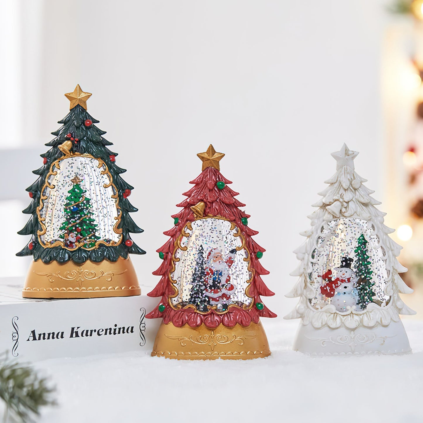 Snow Globe Table Lamp (built-in battery)