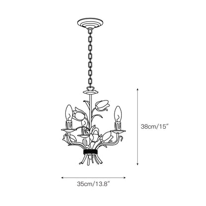 Southport Sage Rose Chandelier