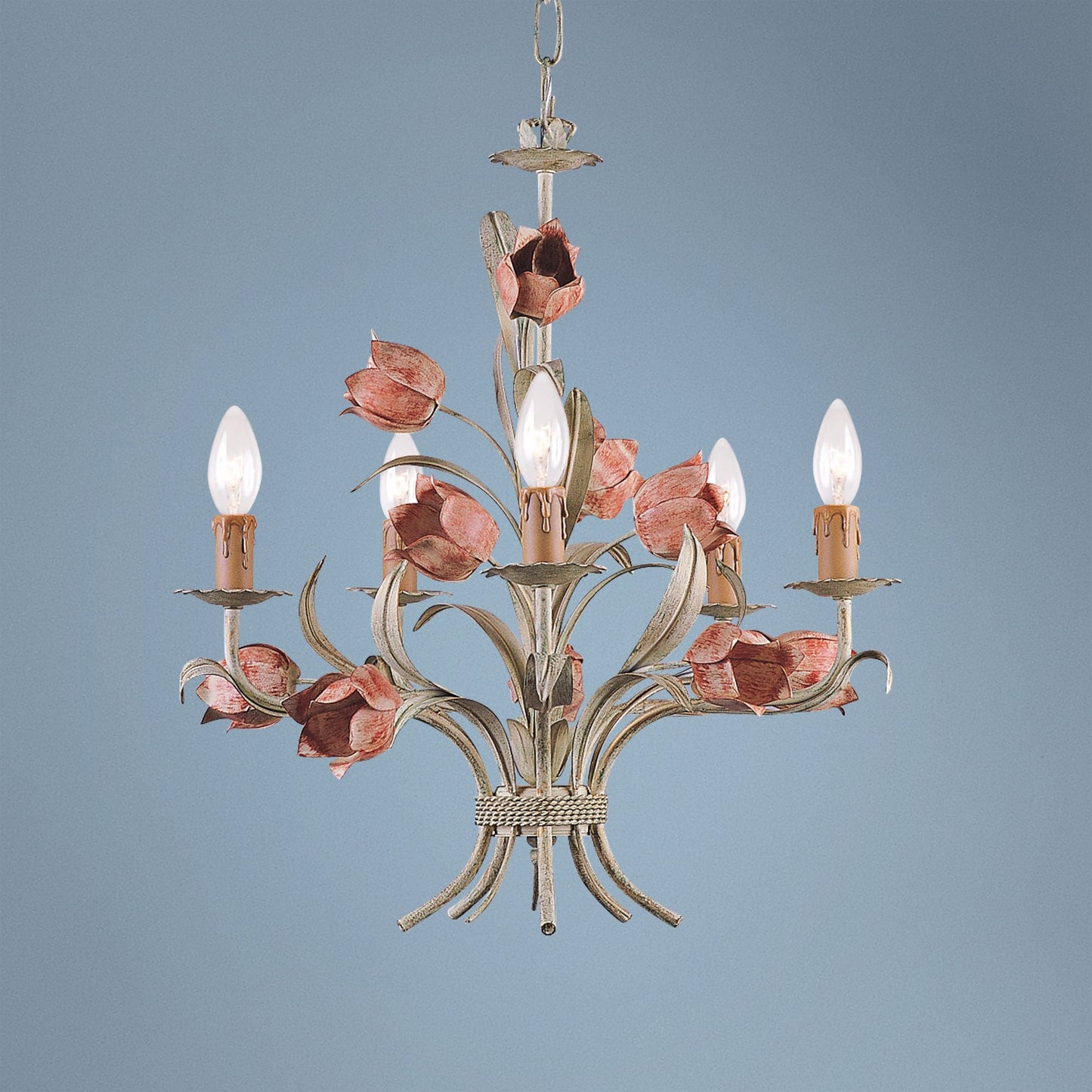 Southport Sage Rose Chandelier