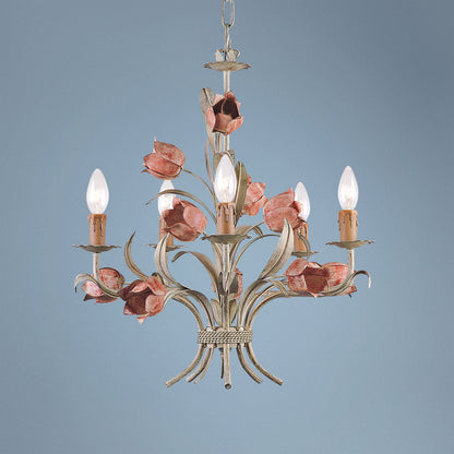 Southport Sage Rose Chandelier