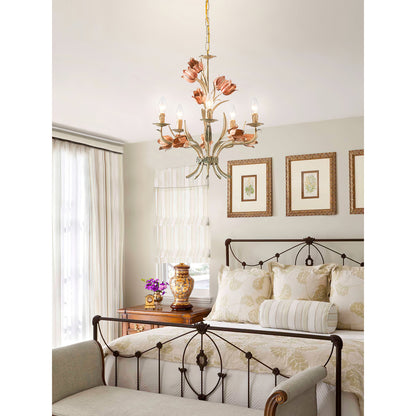 Southport Sage Rose Chandelier