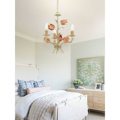 Southport Sage Rose Chandelier